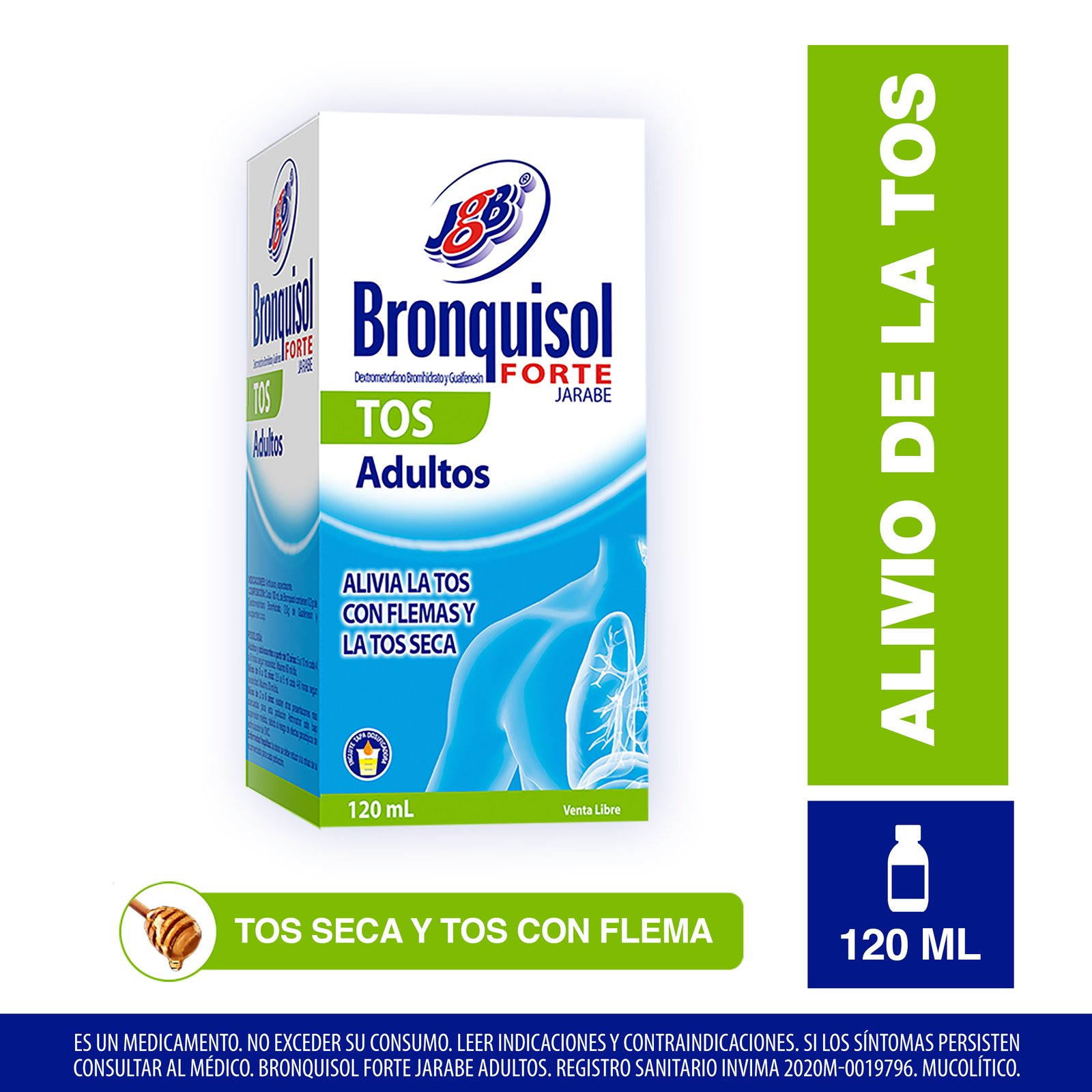 Bronquisol Forte Tos Adulto x 120 ml
