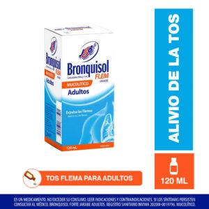 Bronquisol Flem Adultos Jarabe 250 mg/5 ml x 120 ml