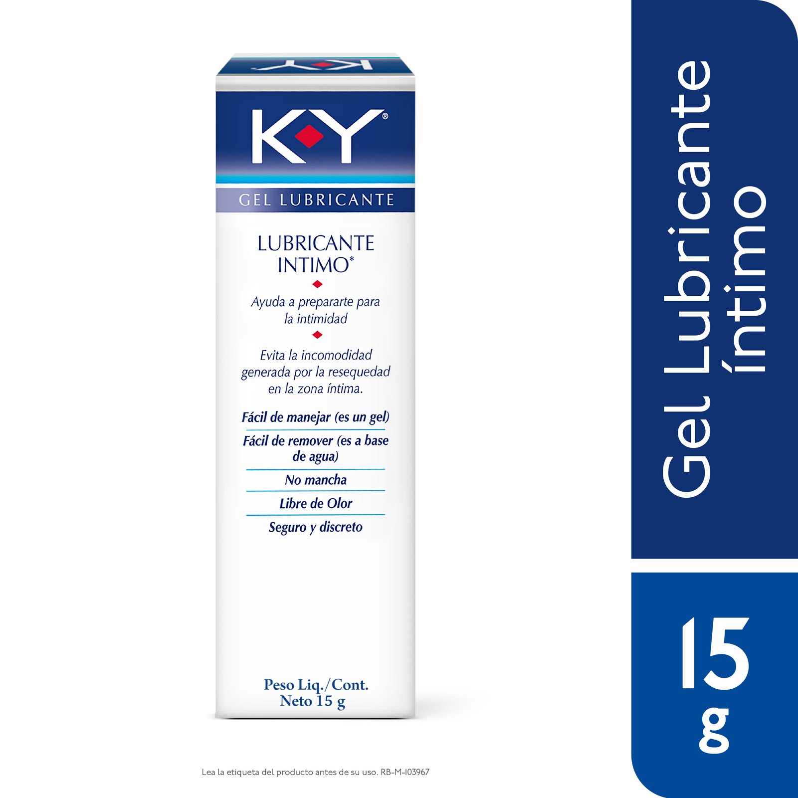 K-Y Gel Lubricante Íntimo x 15 g