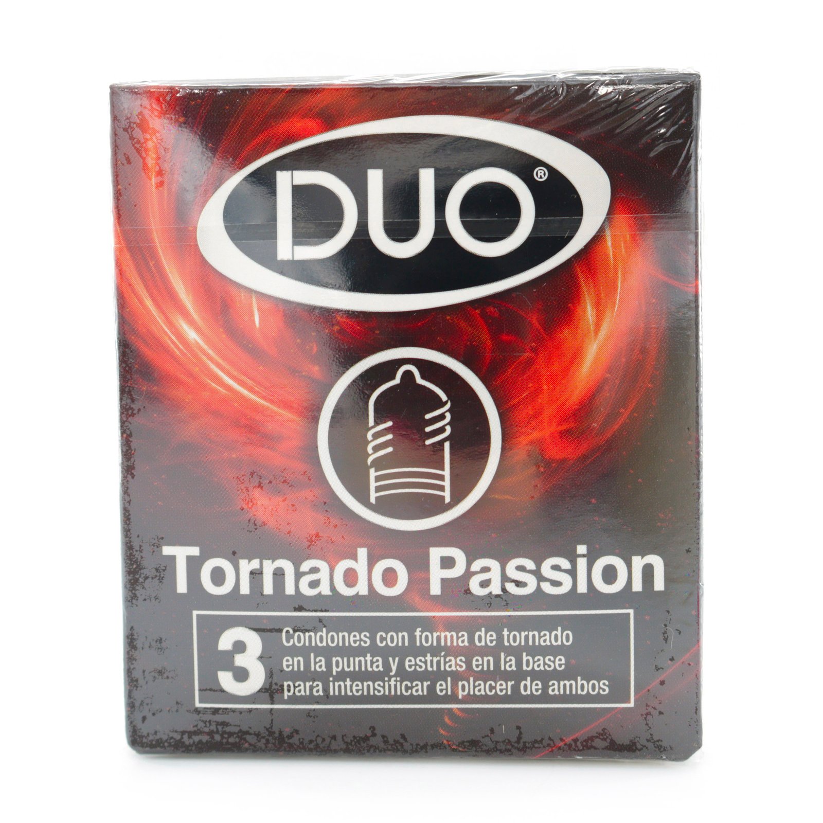 Condones Duo Tornado Passion x 3