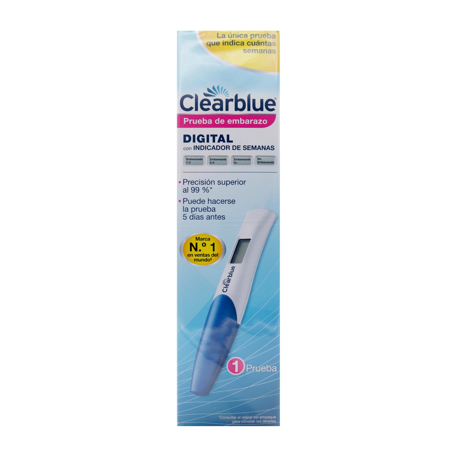 Prueba de Embarazo Clearblue Digital con Indicador de Semanas