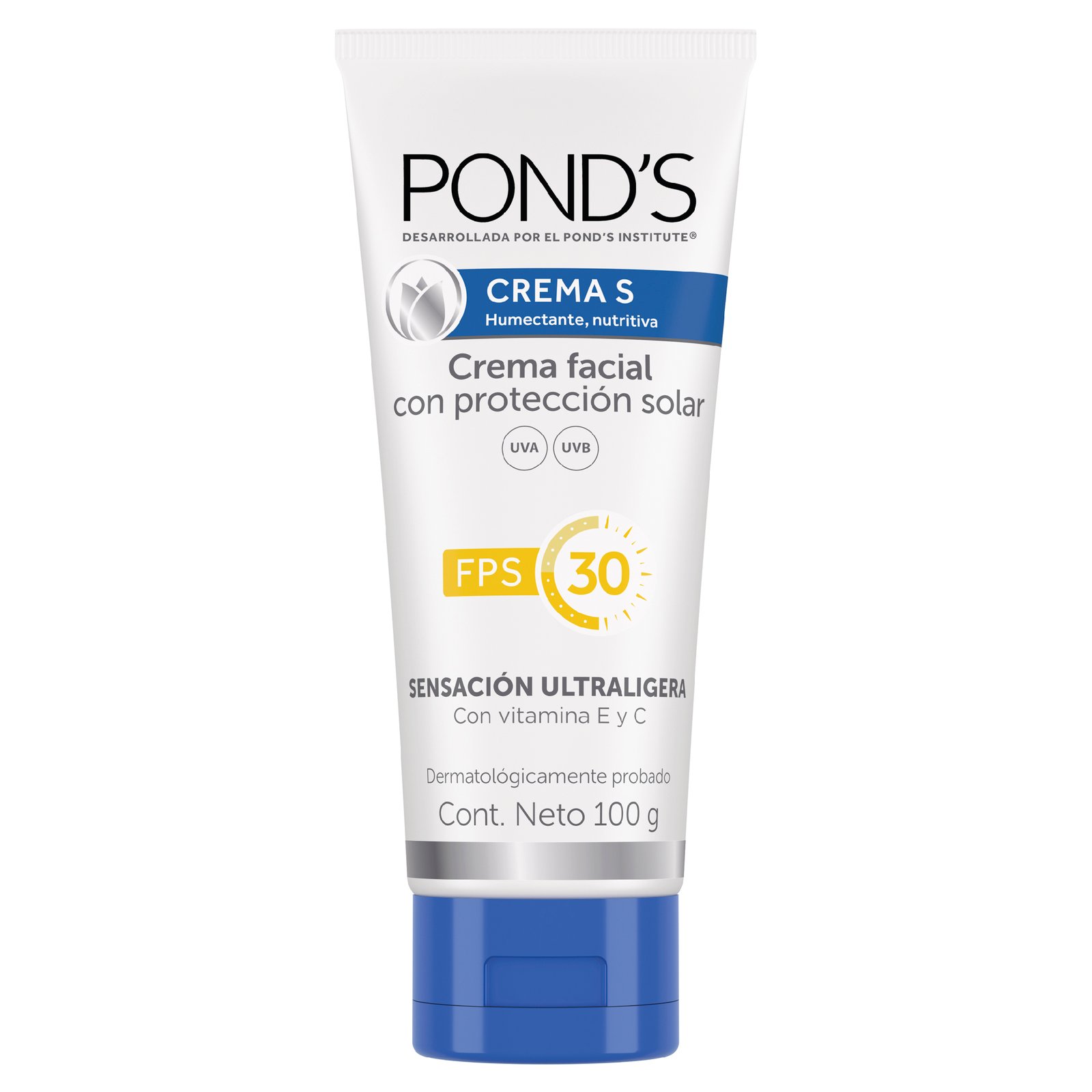 Pond’s Crema Facial con Protección Solar FPS 30 x 100 g
