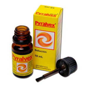 Pyralvex Solución x 10 mL | Antiséptico bucofaríngeo para aftas e irritaciones