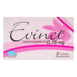 Evinet Levonorgestrel 0,75 Mg x 2 Tabletas