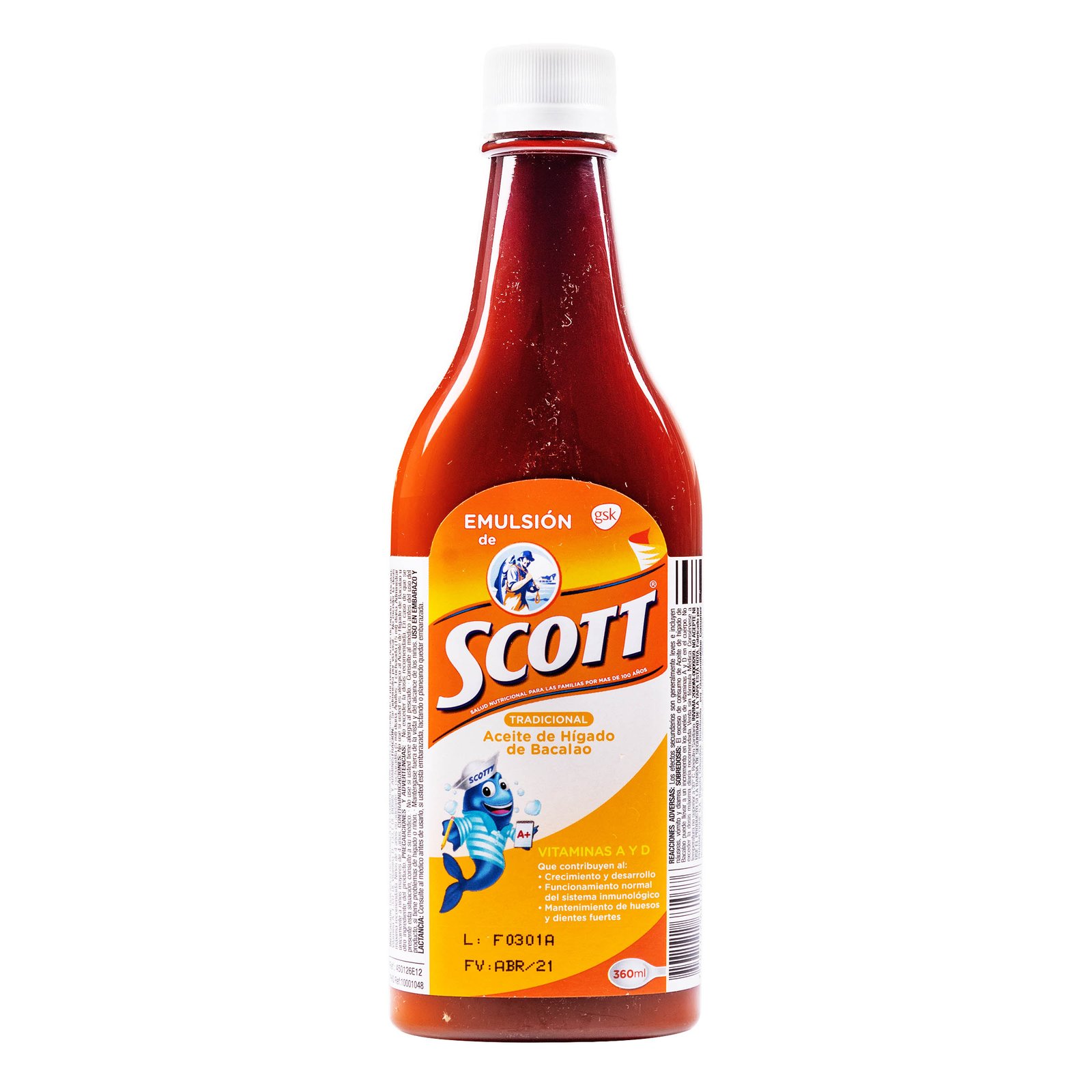 Emulsión de Scott Tradicional x 360 ml