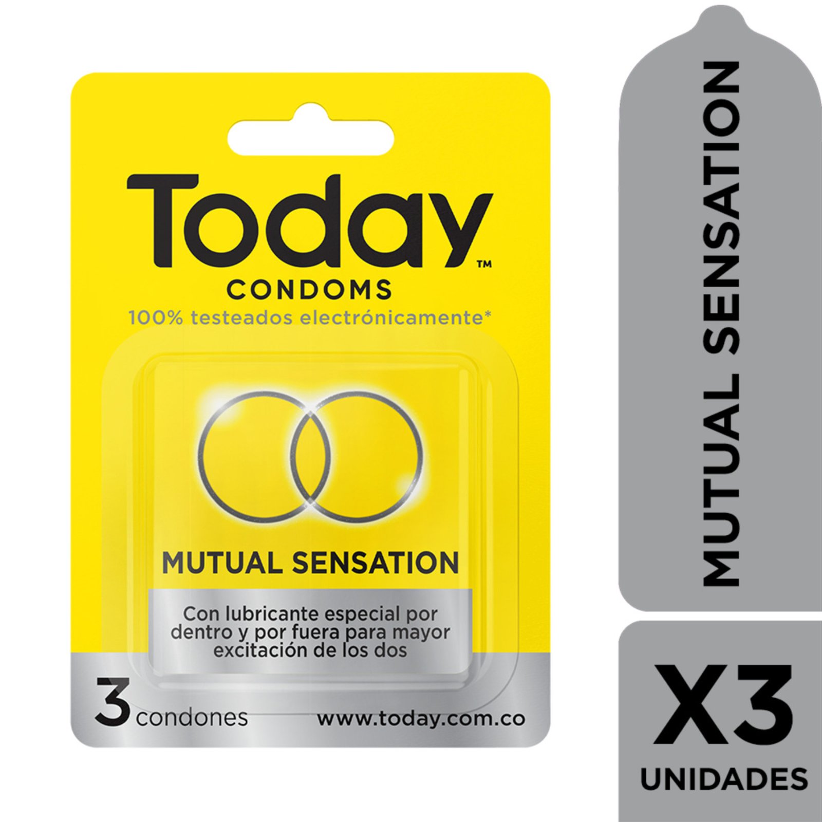 Condones Today Mutual Sensation x 3