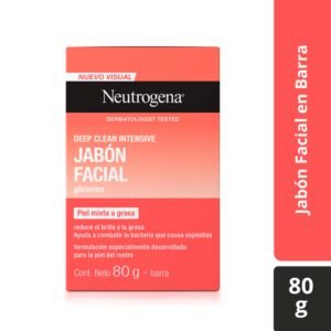 Neutrogena Deep Clean Intensive – Jabón Facial en Barra 80g