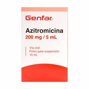 Azitromicina Suspensión Oral 200 mg / 5 ml x 15 ml
