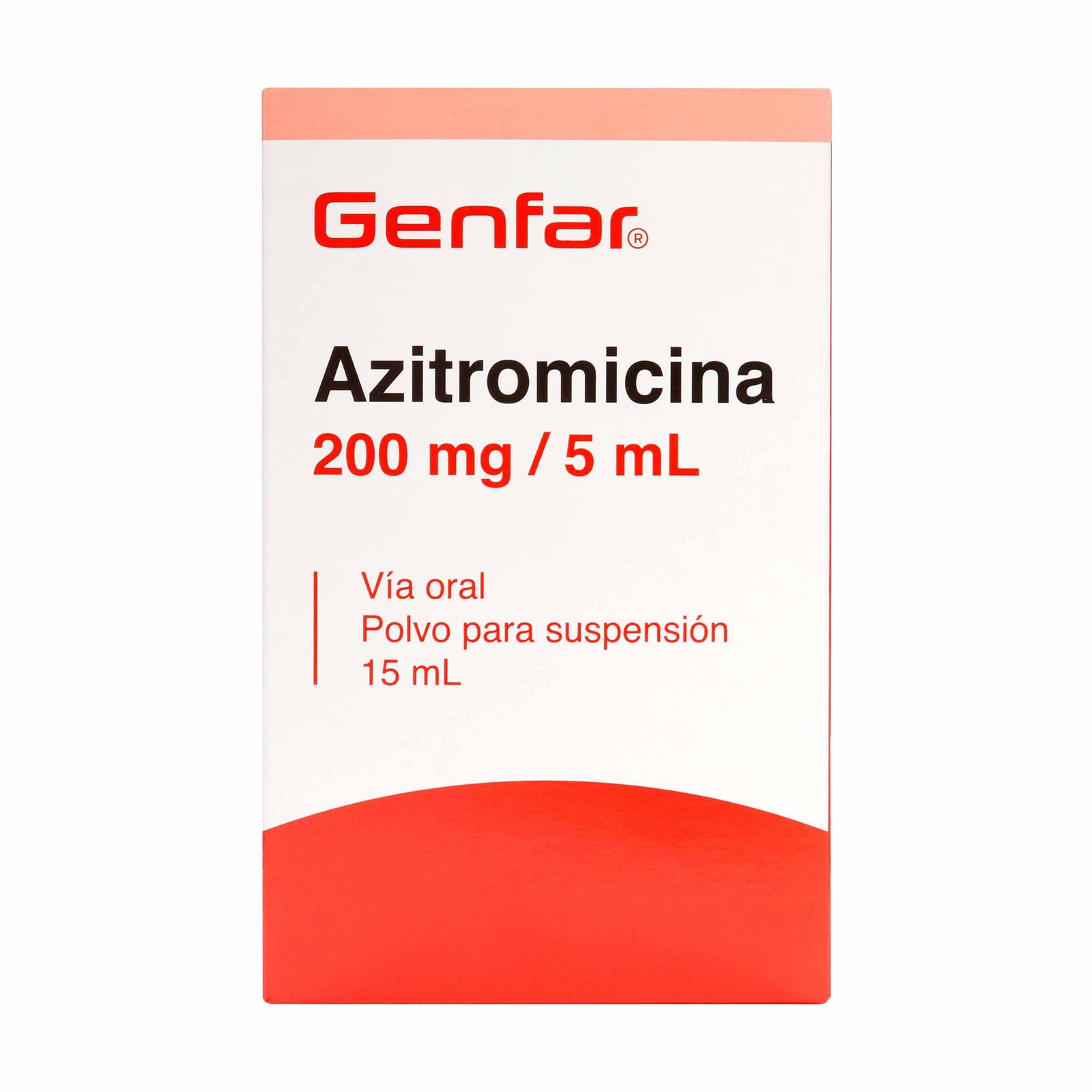 Azitromicina Suspensión Oral 200 mg / 5 ml x 15 ml