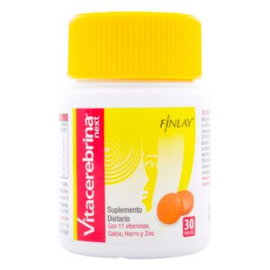 Vitacerebrina Next FINLAY 30 Tabletas | Suplemento dietario con 11 vitaminas, calcio, hierro y zinc