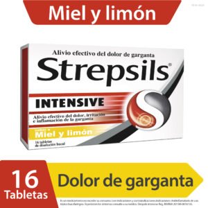 Strepsils Intensive Miel y Limón 16 tabletas