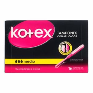 Kotex Tampones Medio con Aplicador x16