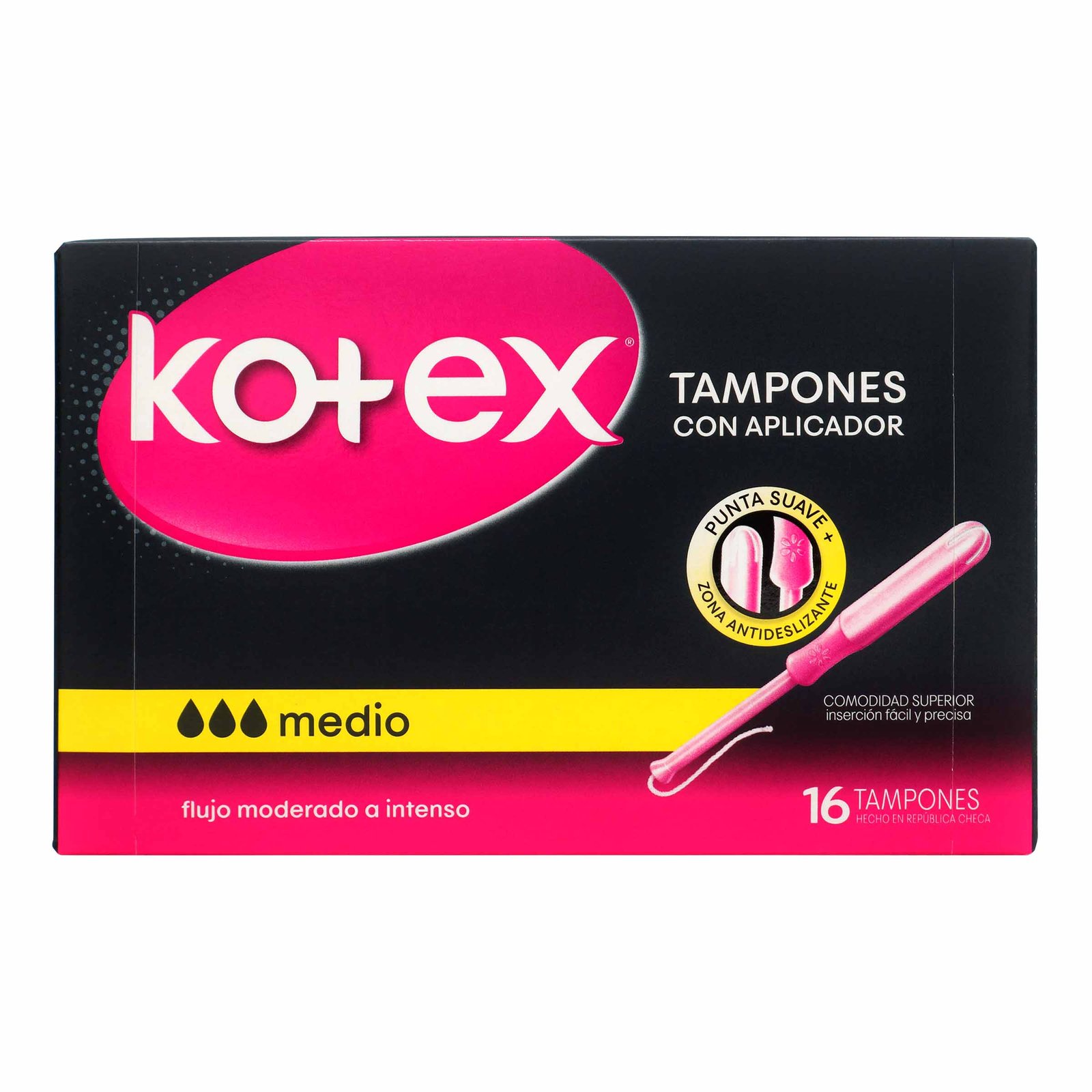 Kotex Tampones Medio con Aplicador x16