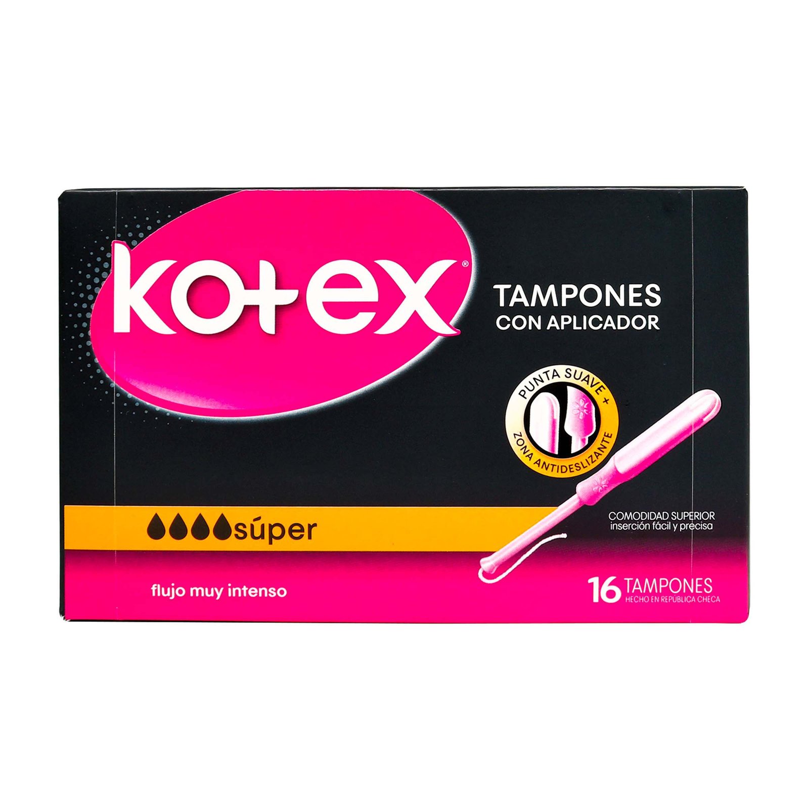 Kotex Tampones Súper con Aplicador x16