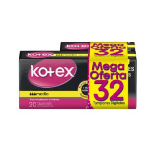 Kotex Tampones Digitales Medio x32
