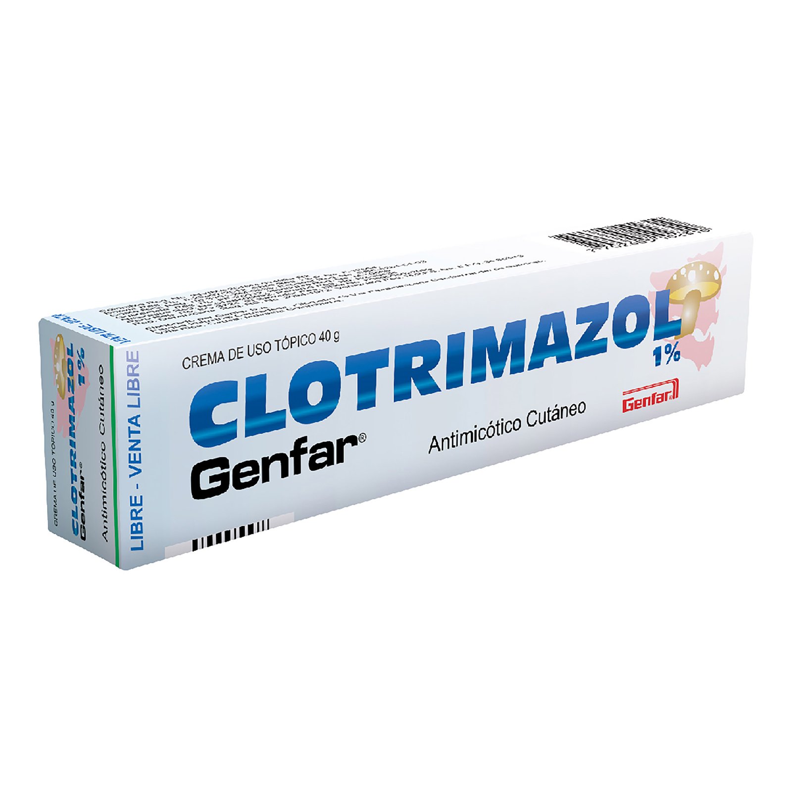 Clotrimazol Crema Tópica 1% 40g | Antifúngico cutáneo de venta libre