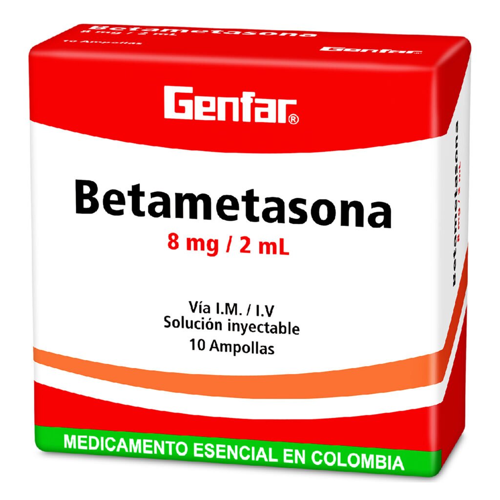 Betametasona Inyectable 8mg/2ml 10 Ampollas | Antinflamatorio y alivio ...