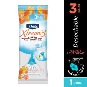 Schick Xtreme3 Desechable Mango Aromático | Afeitado flexible con aloe y jojoba