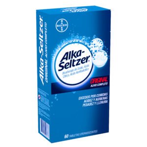 Alka-Seltzer Original 60 tabletas | Alivio rápido de acidez y malestar estomacal