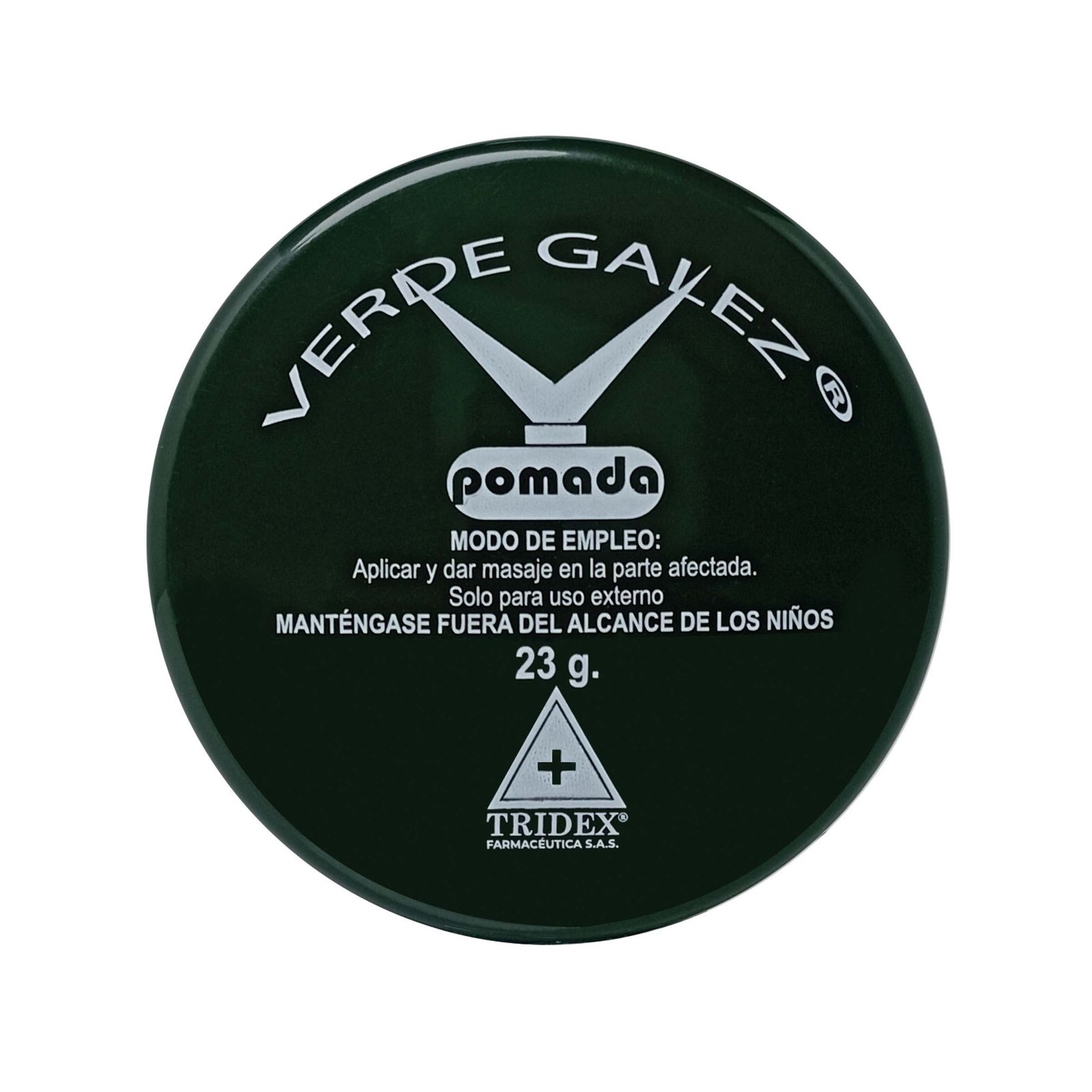 Verde Galez Pomada 23g | Pomada tópica para masaje y alivio muscular