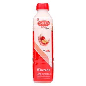 Pedialyte Max Manzana 500 ml | Solución Electrolítica con Zinc