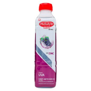 Pedialyte Max Uva 500 ml | Rehidratación Oral con Zinc y Electrolitos