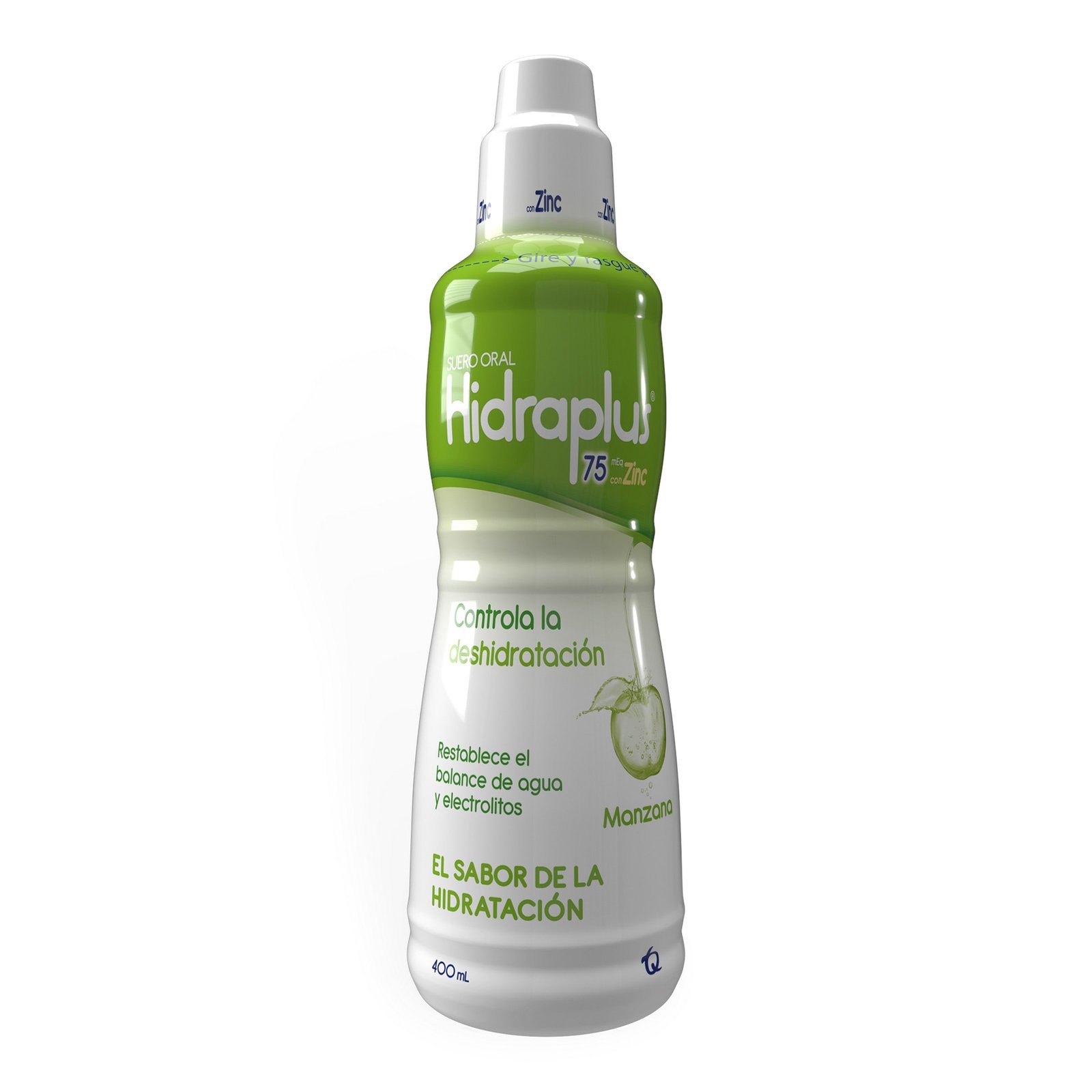 Hidraplus Manzana 400 ml | Suero Oral con Zinc para Rehidratación