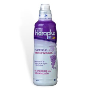 Hidraplus Uva 400 ml | Suero Oral con Zinc para Rehidratación