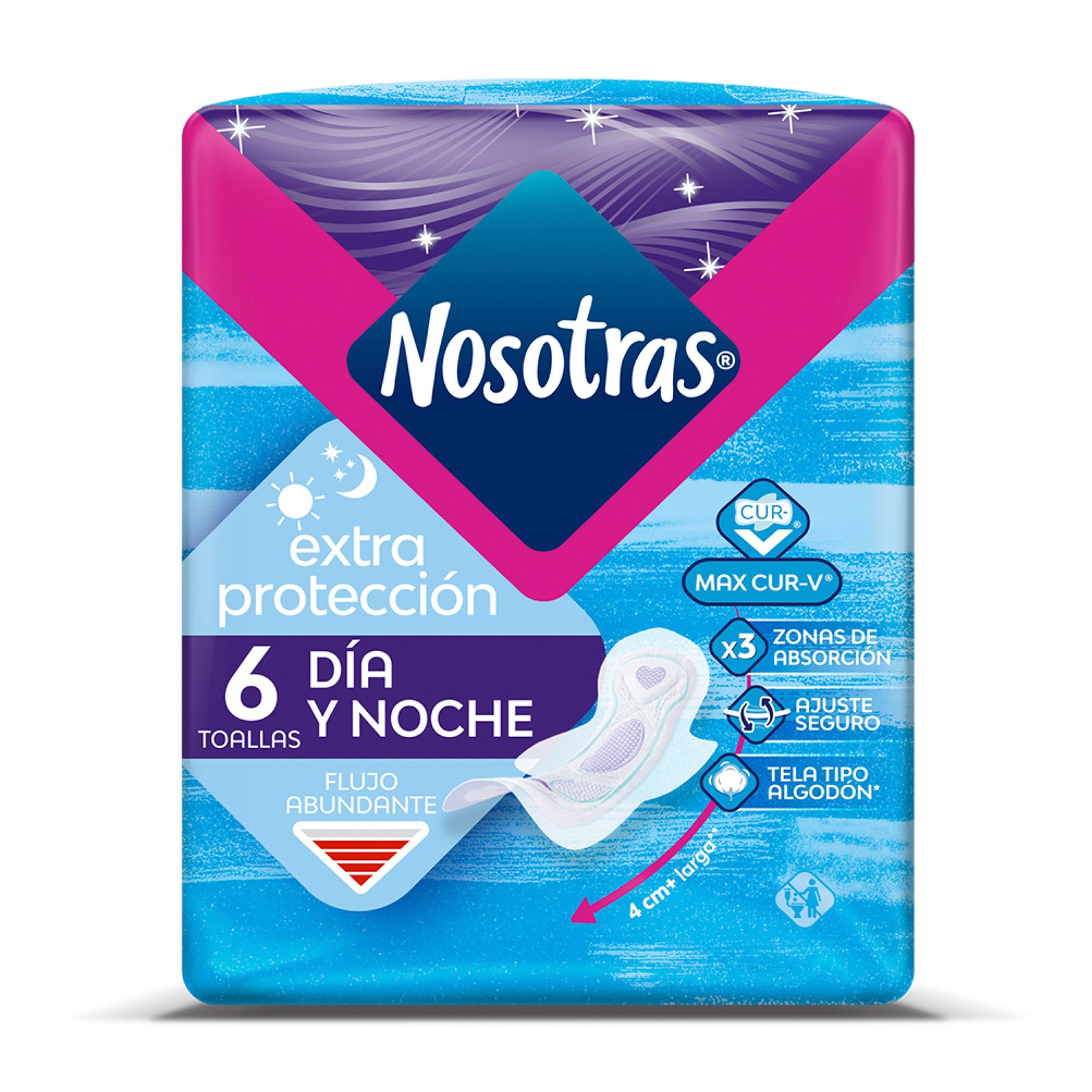 Nosotras Toalla Día y Noche x6